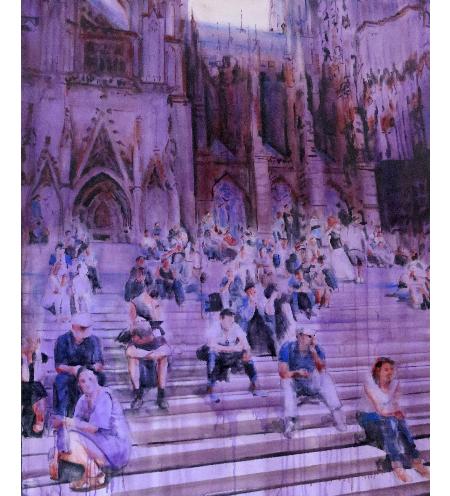 WILDEWaitingintheshadowoftheChurch150x120cm