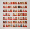70 Merkels,2012, oil on panel, each 32x25cm, total 310x300cm