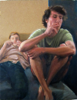Nebel, 2013, oil on board, 45x35cm.