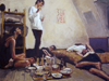 Slaves, 2012, oil on panel, 50x70cm.